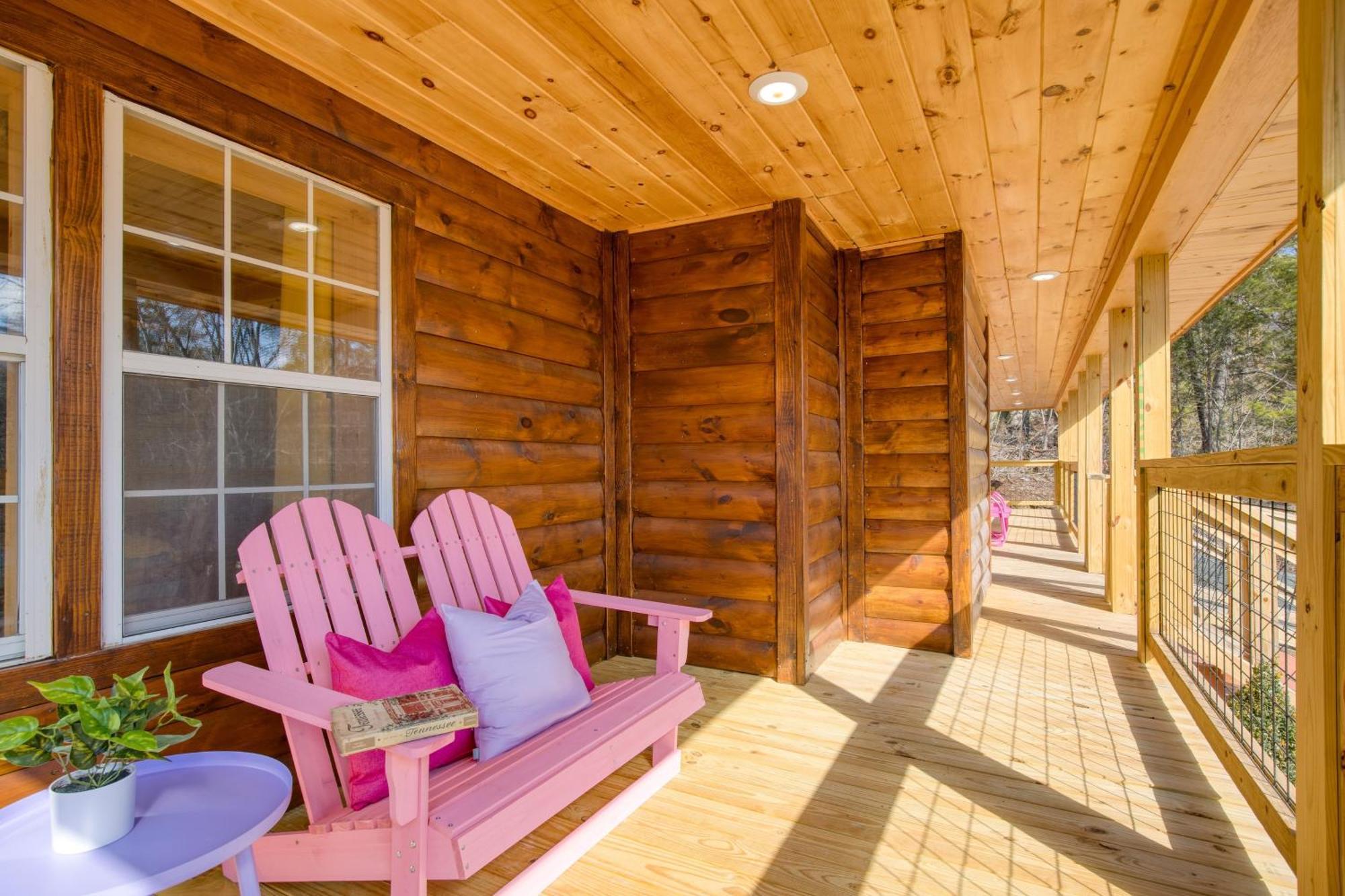 Pink Pines Avantstay Luxury Aesthetic Dream Home Indoor Pool Hot Tub Pigeon Forge Bagian luar foto