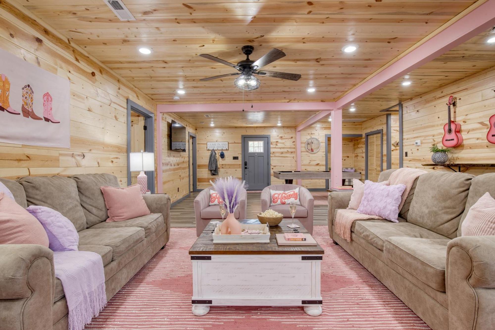 Pink Pines Avantstay Luxury Aesthetic Dream Home Indoor Pool Hot Tub Pigeon Forge Bagian luar foto